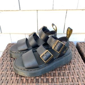 Dr. Martens Gryphon Pisa Leather Platform Sandal US size 5, UK 3